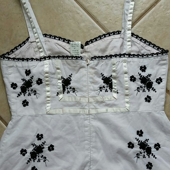 Forever 21 Black Spaghetti Strap Tassel Crochet Det - S main image 1